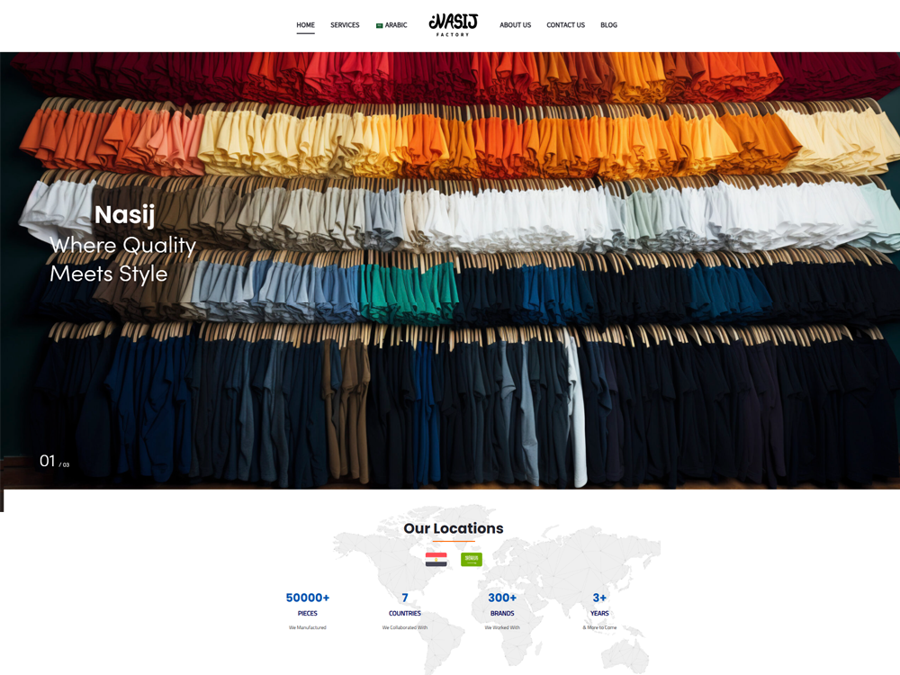 A modern corporate website